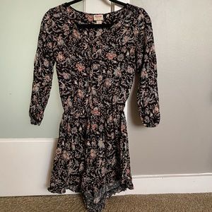 Dark Floral Romper